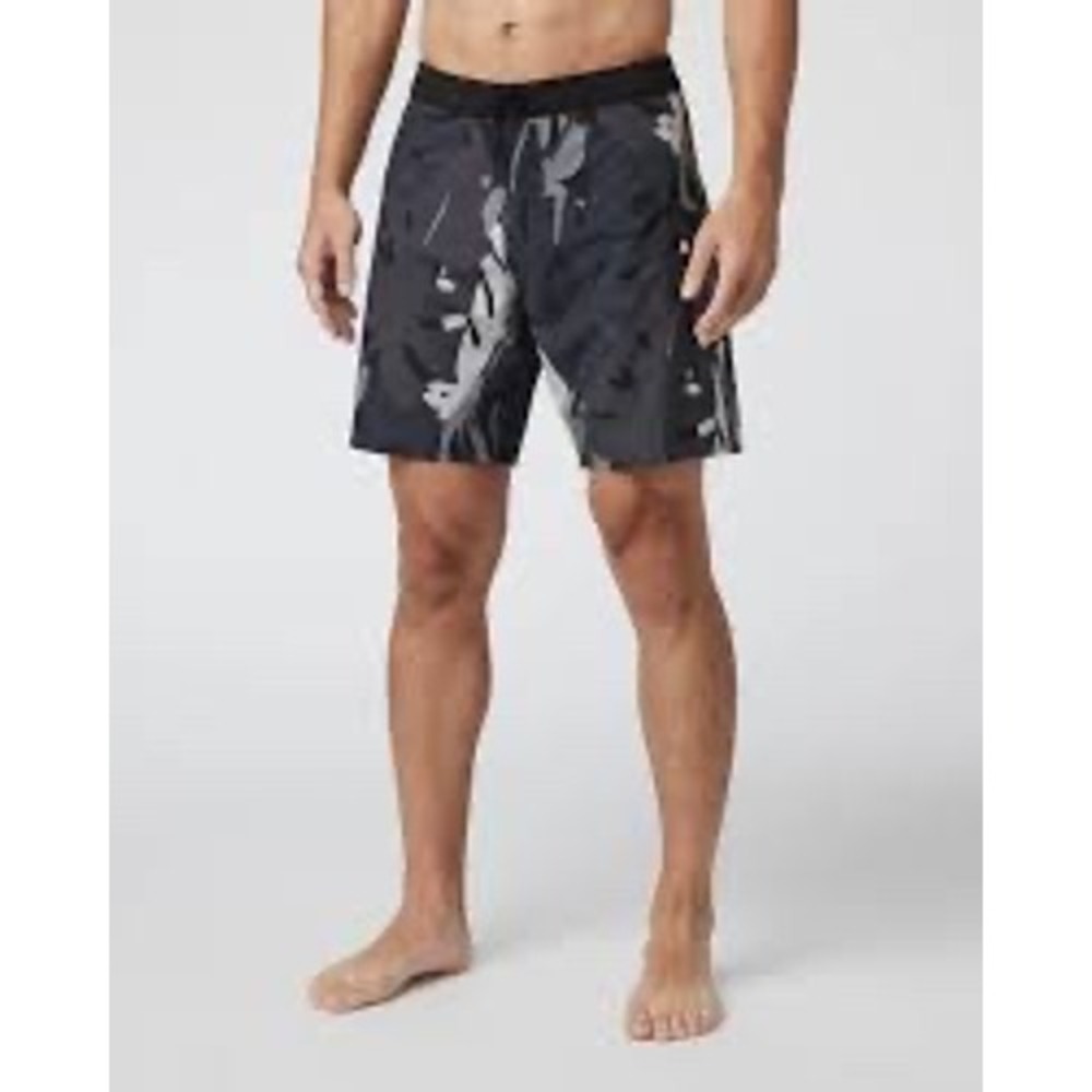 Vuori x Rob Machado Infinity Boardshorts Mens 32 Charcoal Leaves V383 NWT